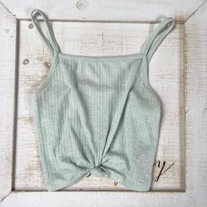 Knotted Front Cropped Cami